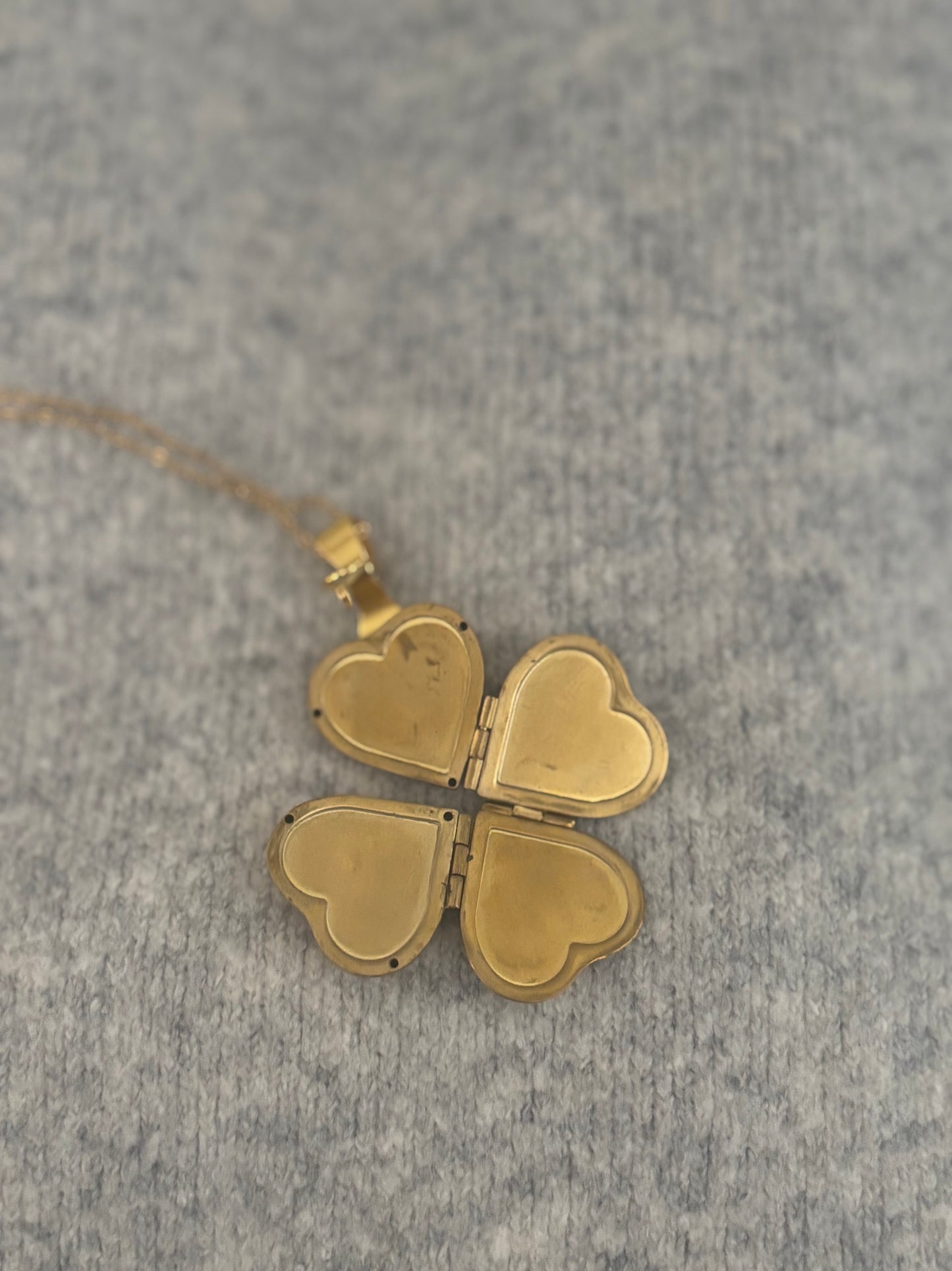 Clover Locket Necklace