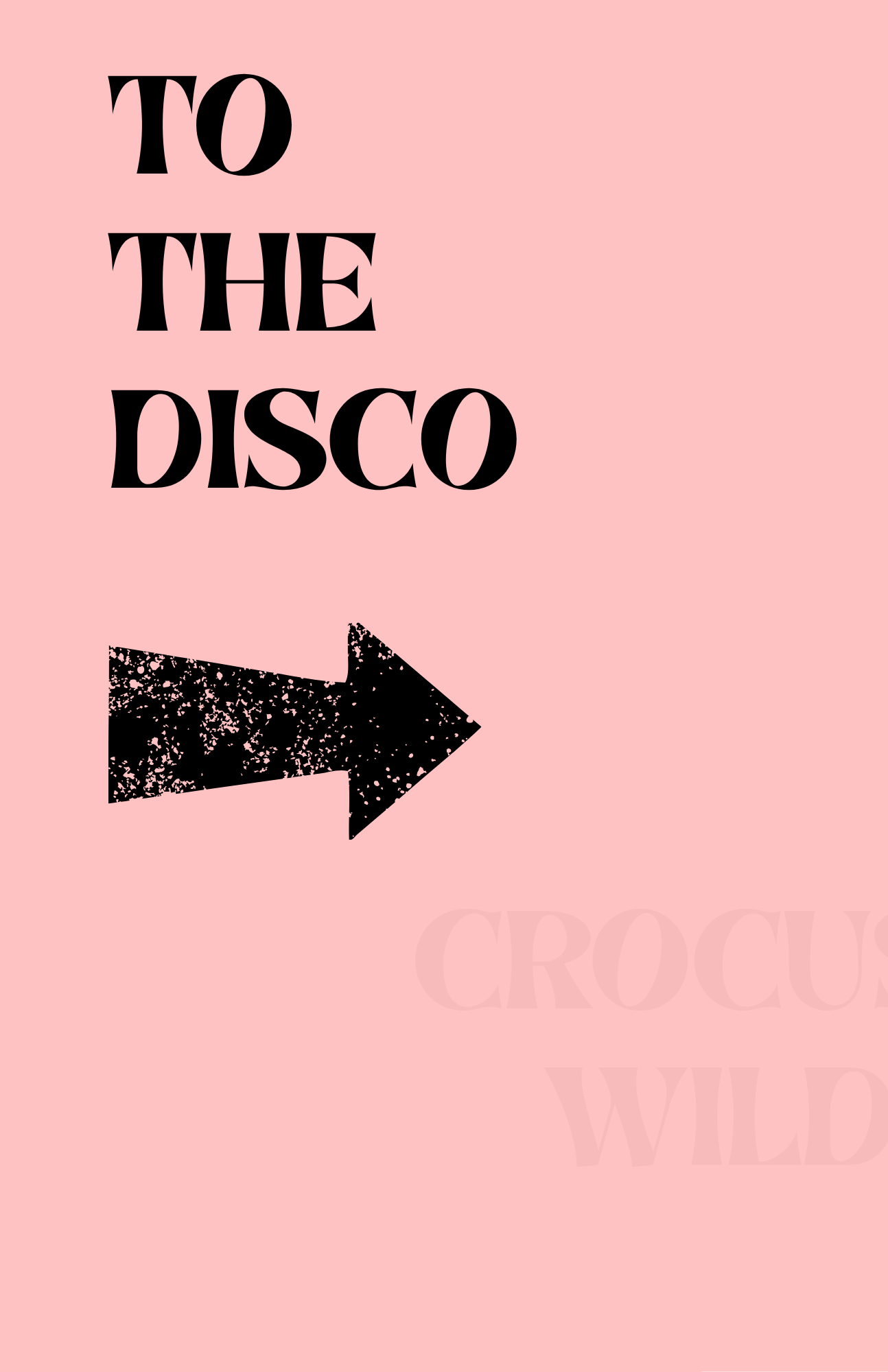 TO THE DISCO Print - Pink