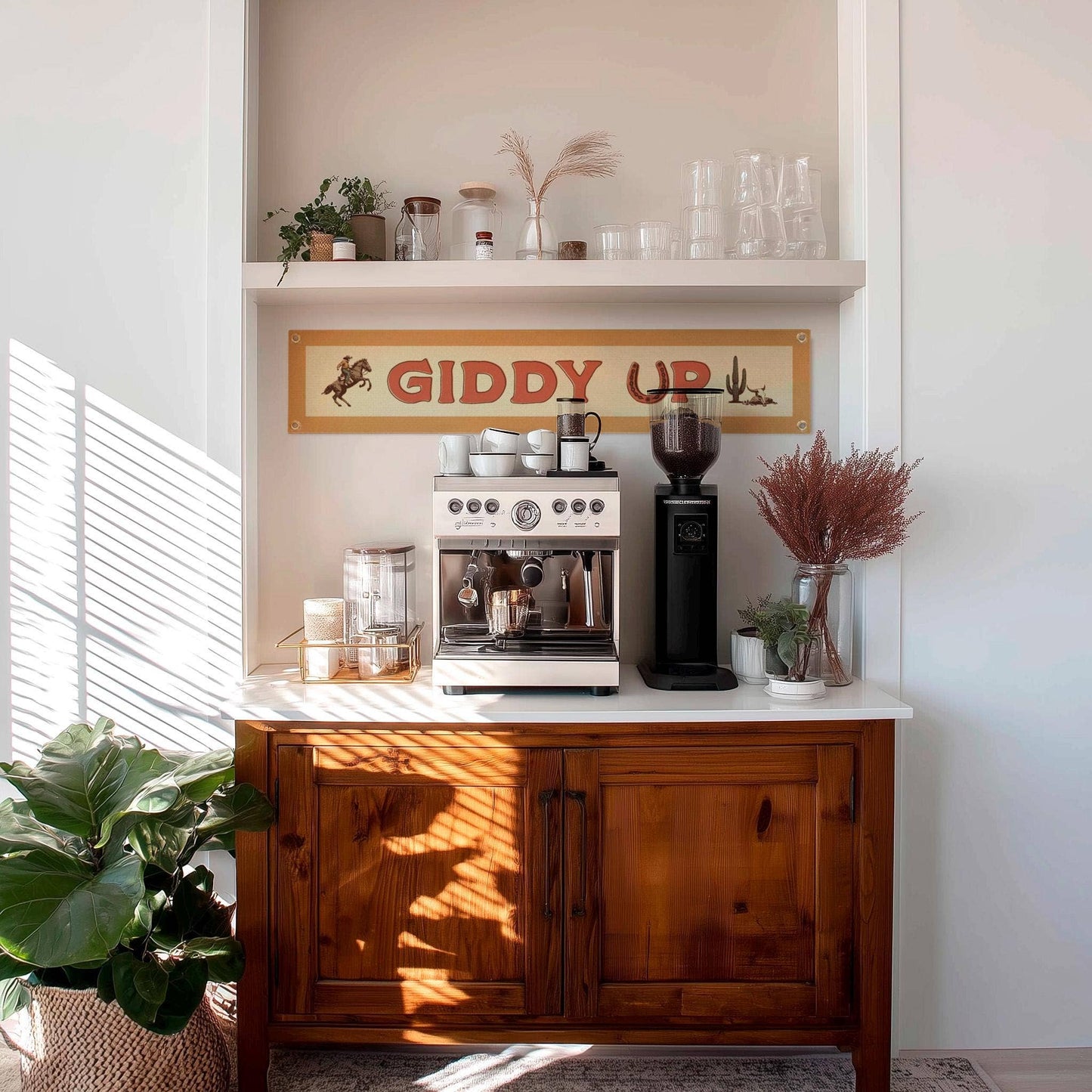 Giddy Up Felt Sign Banner