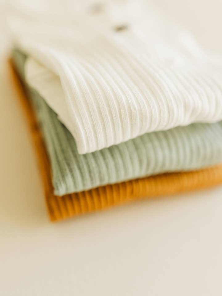 Ribbed Cotton Romper Bundle