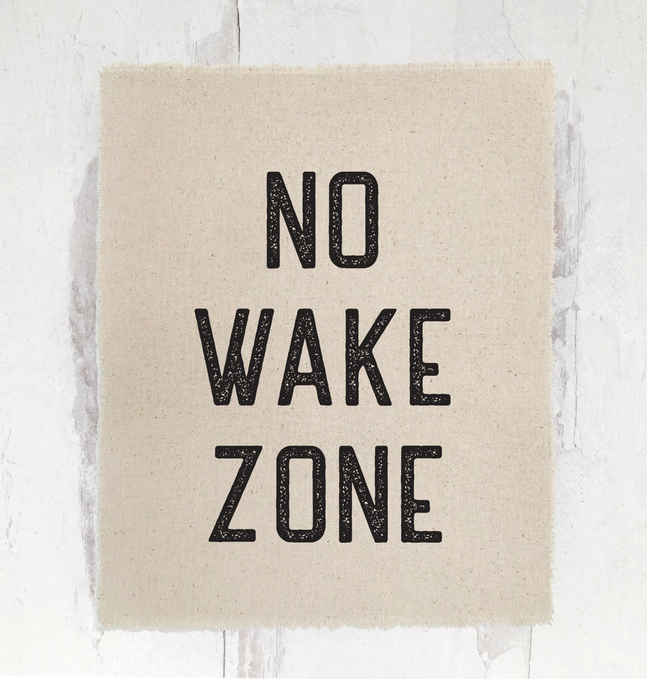 No Wake Zone Canvas Banner Print