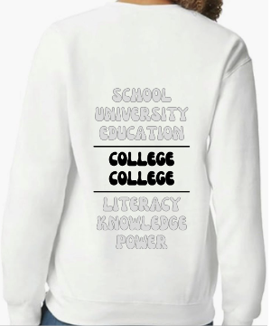 COLLEGE sweatshirt