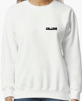 COLLEGE sweatshirt
