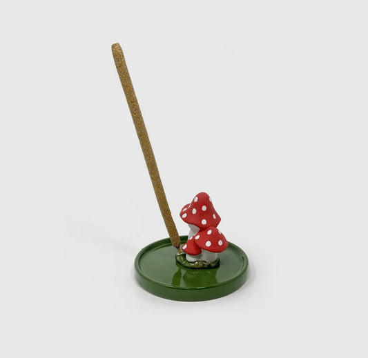 Ceramic Mushroom Incense Holder