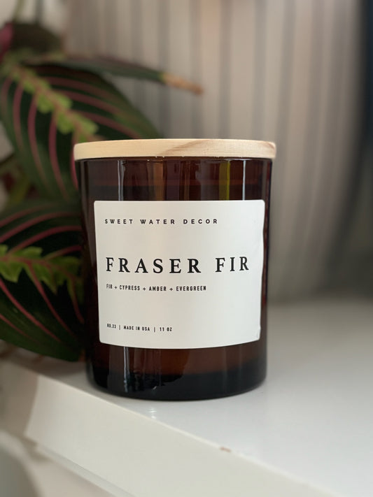 Fraser Fir Soy Candle, 11 oz