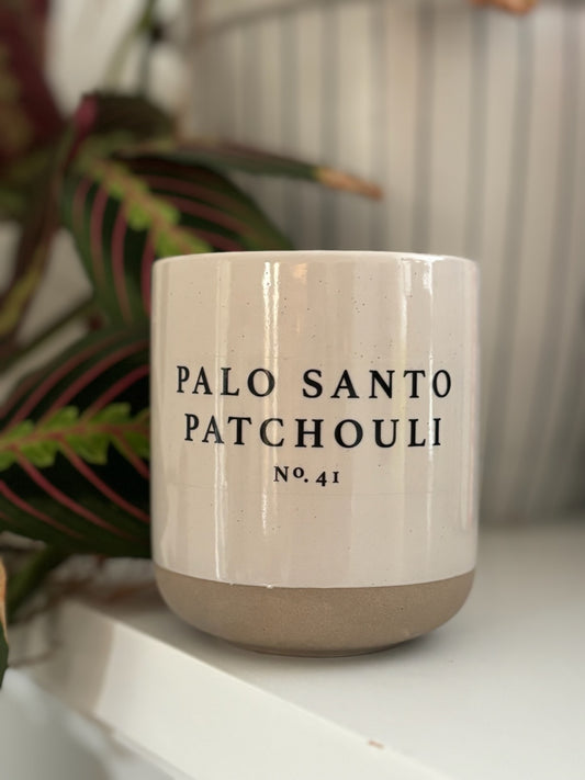 Palo Santo Patchouli Soy Candle, 12 oz