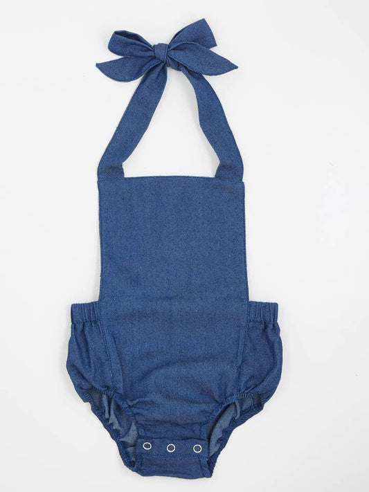 Denim Baby Romper